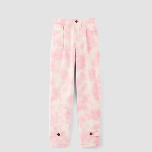 Everlane Pants - Everlane X Marques Almeida collab pink tie-dye barrel pants